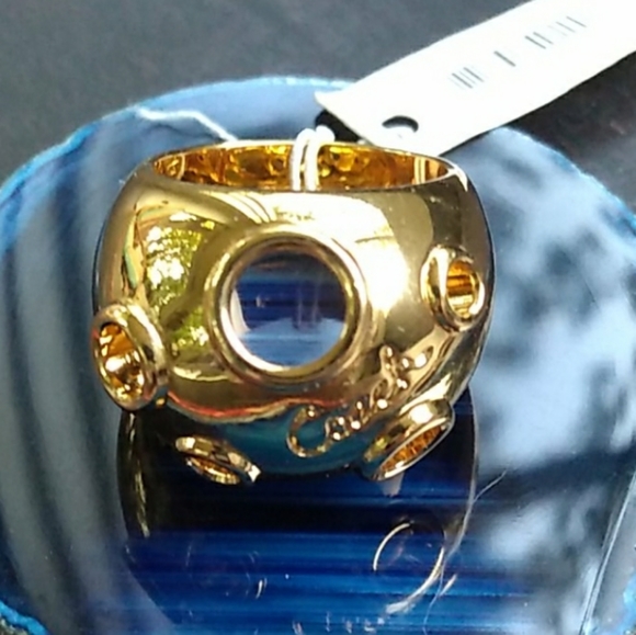 NWT Coach High Polished Gold Tone Dome Ring - Picture 16 of 16